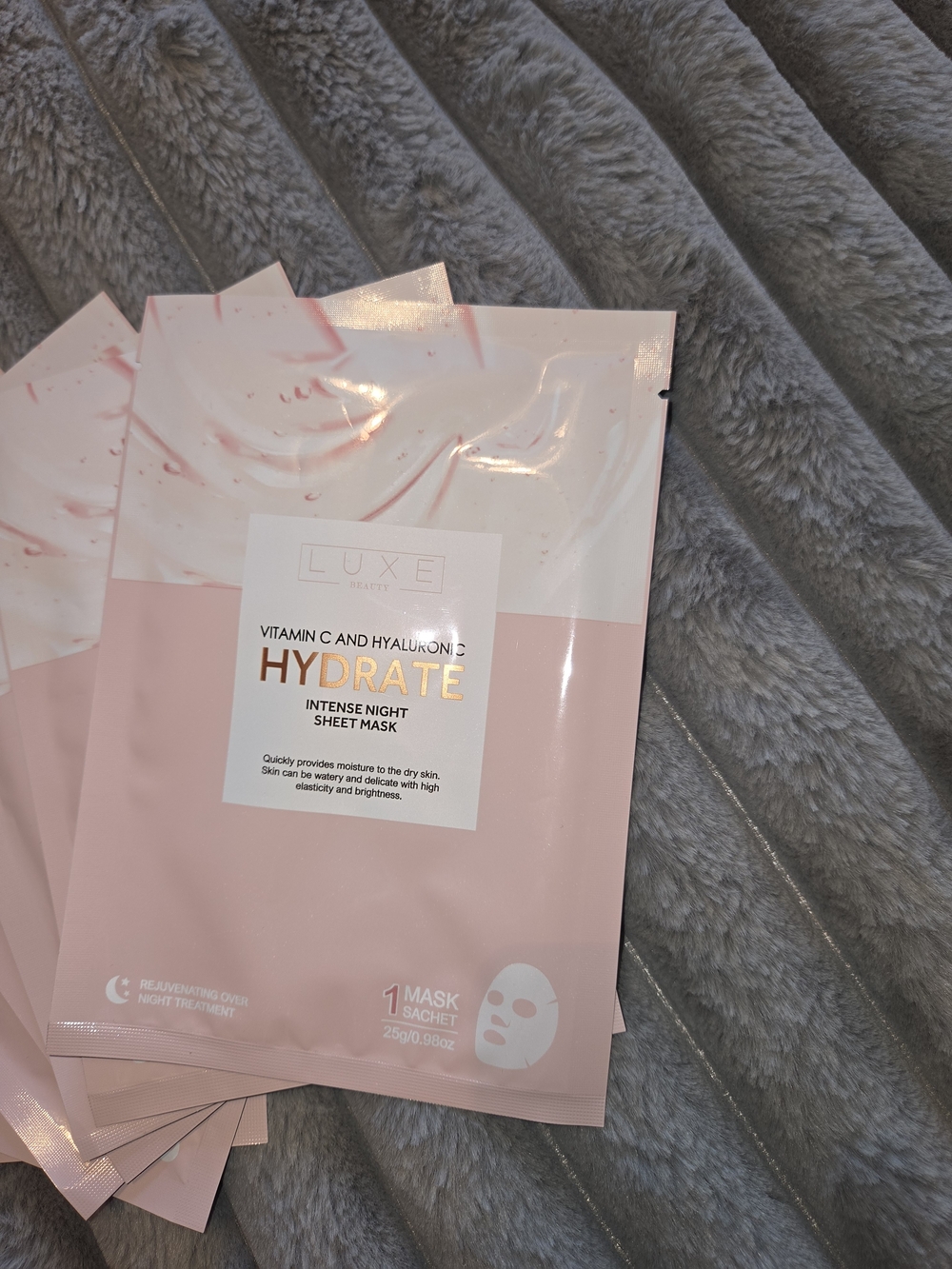 Luxe Hydrate Intense Night Sheet Mask – Pink